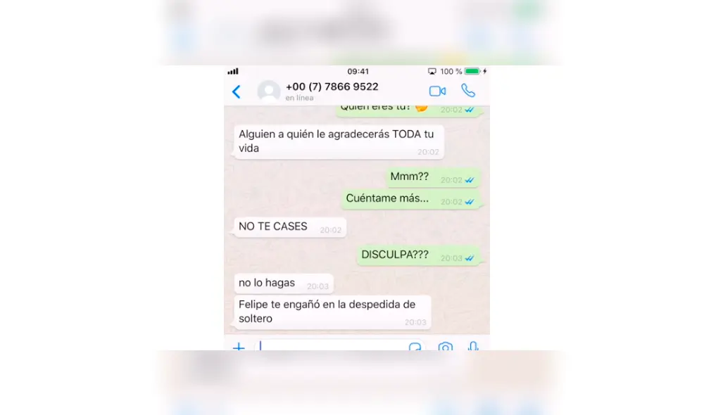 WhatsApp: novia descubre infidelidad de su pareja y cancela la boda [VIDEO]