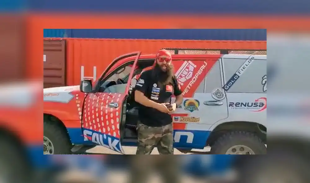 Alonso Carrillo, el experimentado piloto de rally, es navegante (copiloto) del equipo 'De 0 al Dakar'. Foto: captura