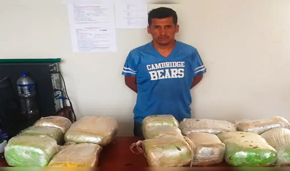 Trujillo: capturan a sujeto con 15 kilos de marihuana Trujillo: capturan a sujeto con 15 kilos de marihuana