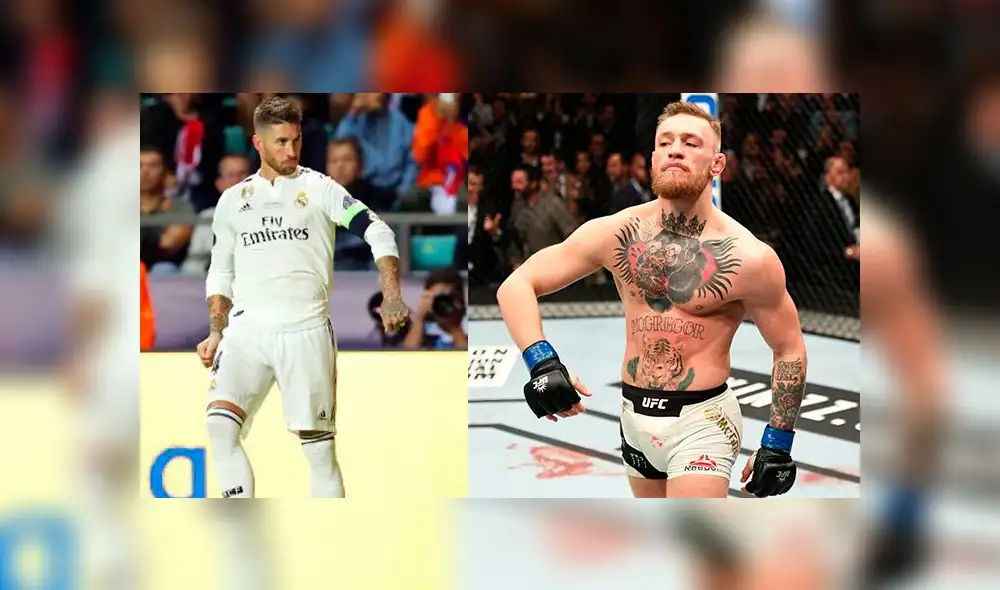 Sergio Ramos y su curiosa celebración en la Supercopa de Europa imitando a Conor McGregor [VIDEO]