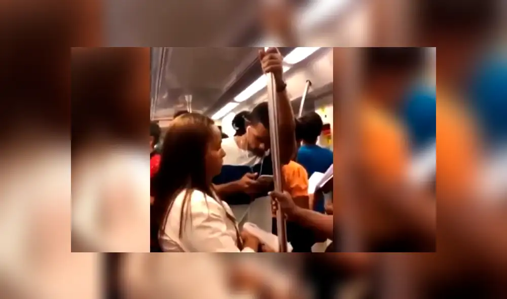 YouTube: Muchacho ve película para adultos en tren, audífonos fallan y termina en ridículo [VIDEO]