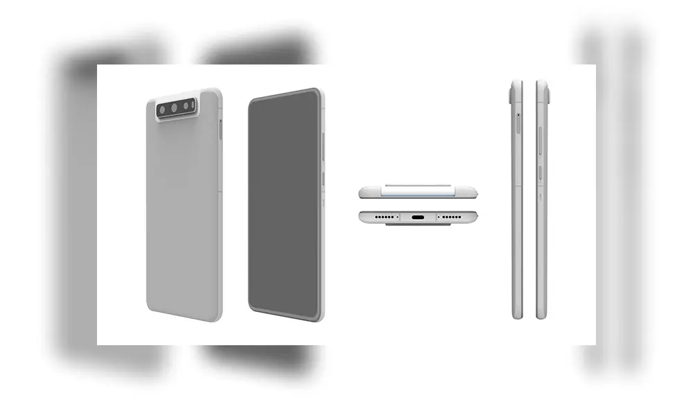 El nuevo sistema de cámara presentado por Huawei es capaz de girar a 180 grados. | Foto: LetsGoDigital