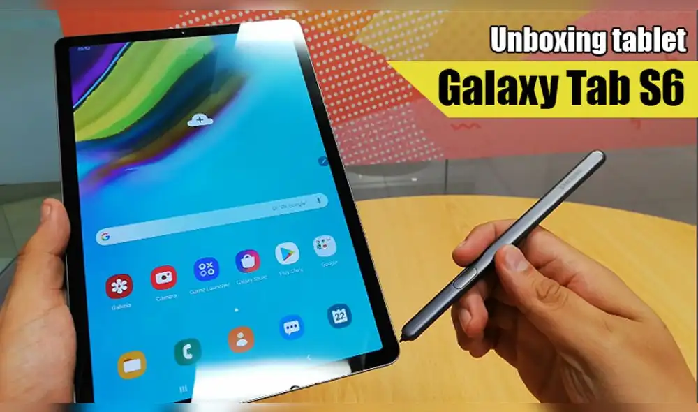 El Galaxy Tab S6 de Samsung tiene 7040 mAh de capacidad por lo que podrás utilizarla por muchas horas.  Foto: Daniel Robles