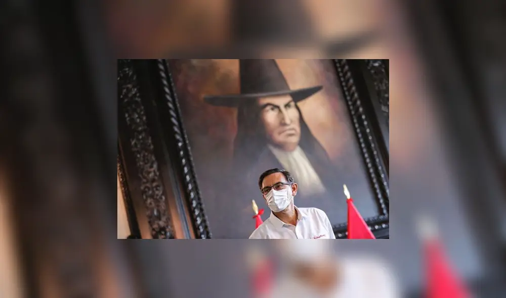 "Siguiendo el ejemplo de grandes peruanos no nos rendimos y seguimos adelante". Martín Vizcarra el 6 de abril del 2020. Foto: Presidencia.