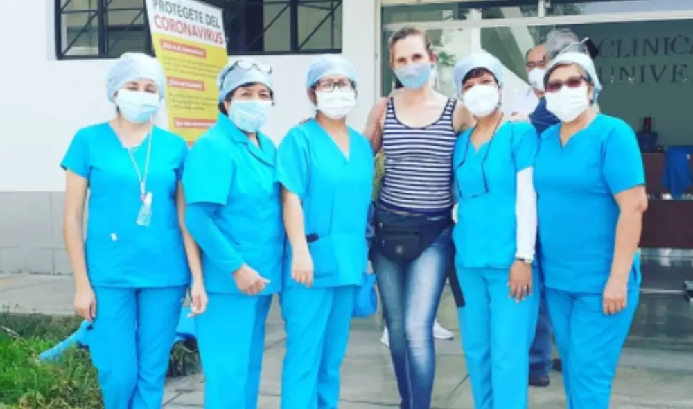 La actriz contó que fue la última persona a quien le pusieron la vacuna. Foto: Laly Goyzueta / Instagram