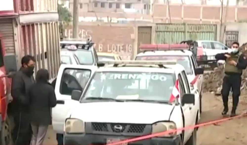 La víctima y su hijo fueron trasladados al Hospital de Villa El Salvador. Foto: captura de América TV