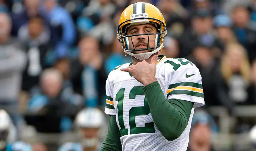 Aaron Rodgers es el mariscal de campo estelar de los Green Bay Packers. Foto: AFP. Aaron Rodgers es el mariscal de campo estelar de los Green Bay Packers. Foto: AFP.