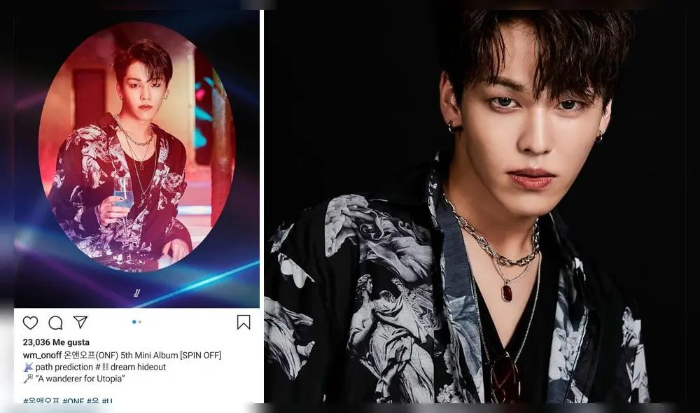 ONF: primera foto conceptual individual de U para el 5th mini álbum [SPIN OFF]. Crédito: Instagram