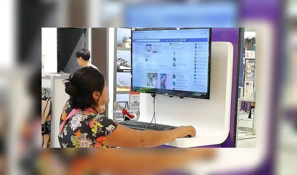 Facebook viral: joven capta a peruana revisando su FB en PC de conocida tienda de ropa [FOTOS]
