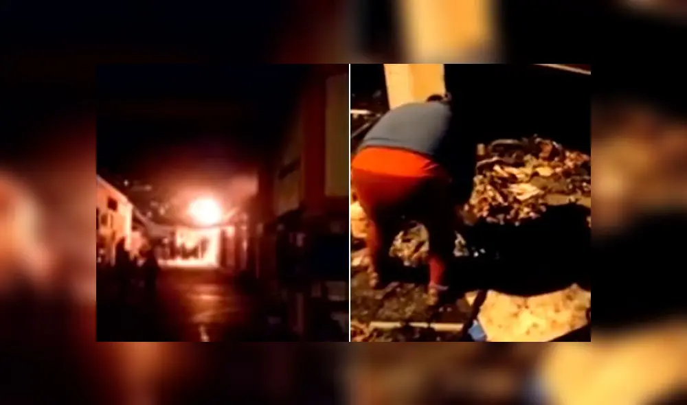 Las causas del incendio aún son materia de investigación. Foto: captura de América TV Las causas del incendio aún son materia de investigación. Foto: captura de América TV