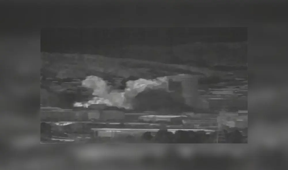 A captured image from a thermal observation device shows the explosion of an inter-Korean liaison office in North Korea's Kaesong Industrial Complex, as seen from a South Korean observation post in Paju on June 16, 2020. - North Korea blew up an inter-Korean liaison office on its side of the border on June 16, after days of increasingly virulent rhetoric from Pyongyang. (Photo by - / Dong-A Ilbo / AFP) / South Korea OUT A captured image from a thermal observation device shows the explosion of an inter-Korean liaison office in North Korea's Kaesong Industrial Complex, as seen from a South Korean observation post in Paju on June 16, 2020. - North Korea blew up an inter-Korean liaison office on its side of the border on June 16, after days of increasingly virulent rhetoric from Pyongyang. (Photo by - / Dong-A Ilbo / AFP) / South Korea OUT