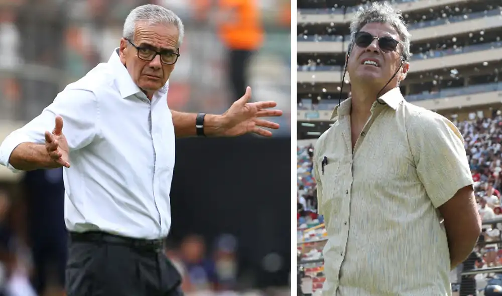 Gregorio Pérez recordó último partido con la 'U' frente a Pablo Bengoechea. | Foto: GLR