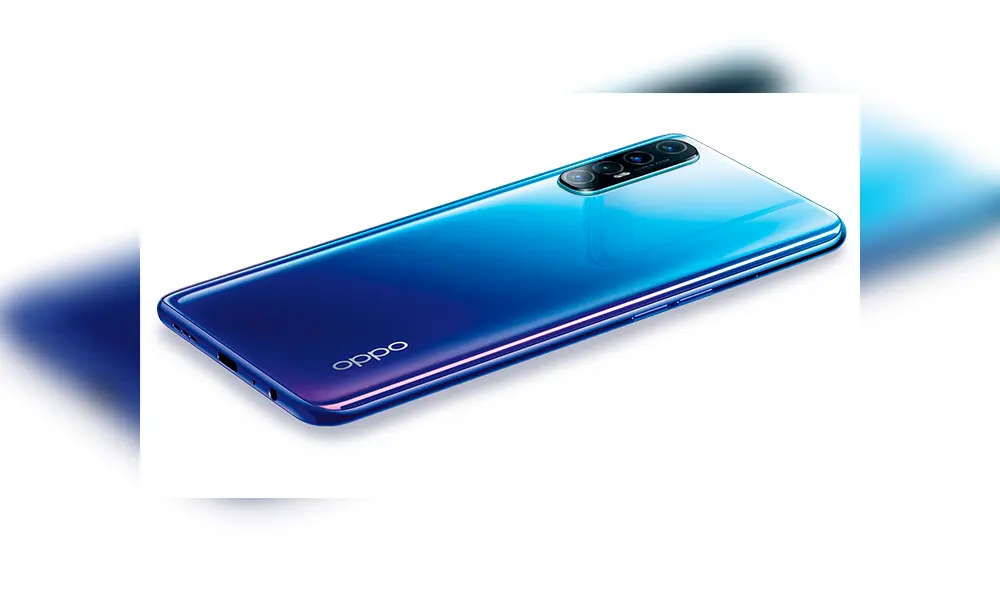 El Reno3 Pro presenta un acabado tipo espejo con colores en degradado . | Foto: Oppo.