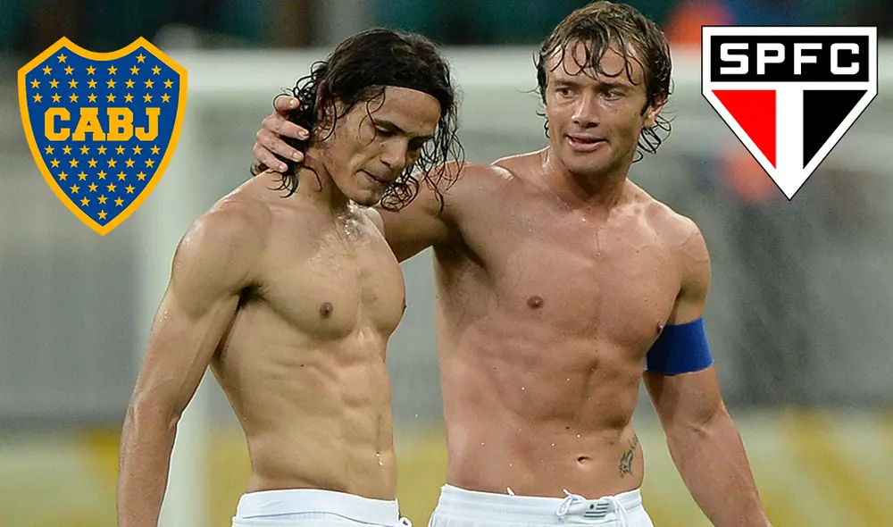 Diego Lugano mostró su interés por llevar a Edinson Cavani al Sao Paulo antes que Boca Juniors lo fiche. | Foto: AFP