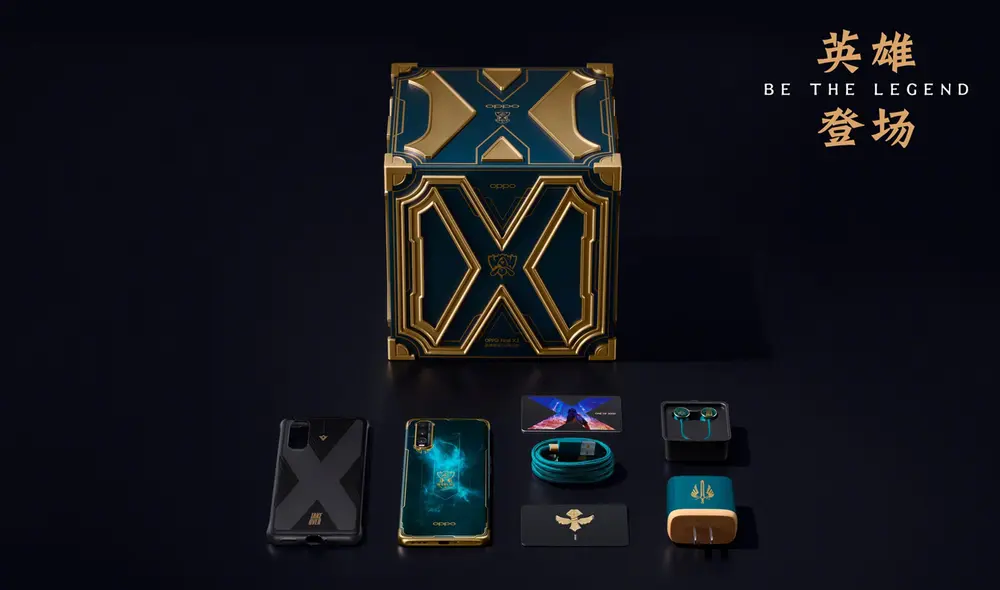 Todo lo que incluye la caja de la edición especial del Oppo Find X2. Foto: Oppo Todo lo que incluye la caja de la edición especial del Oppo Find X2. Foto: Oppo