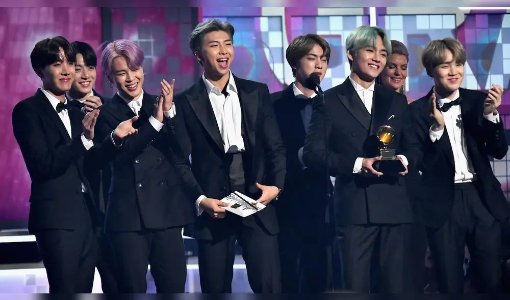BTS se convirtió en el primer artista coreano en presentar un premio en los GRAMMY.