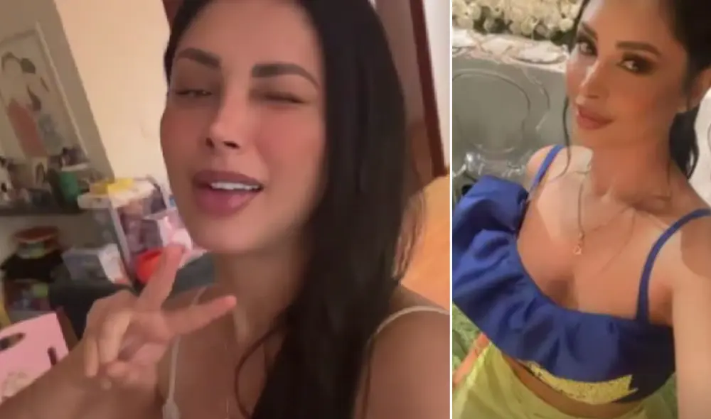 Pamela Franco se pronuncia en redes sociales ante críticas por su atuendo en boda de Brunella. Foto: Composición LR / Captura Instagram Pamela Franco.