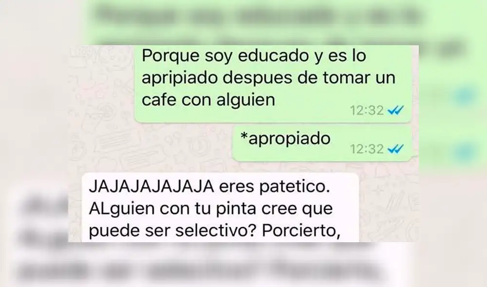 WhatsApp: chica manda a la 'friendzone' a joven y este le da la lección de su vida [FOTOS]