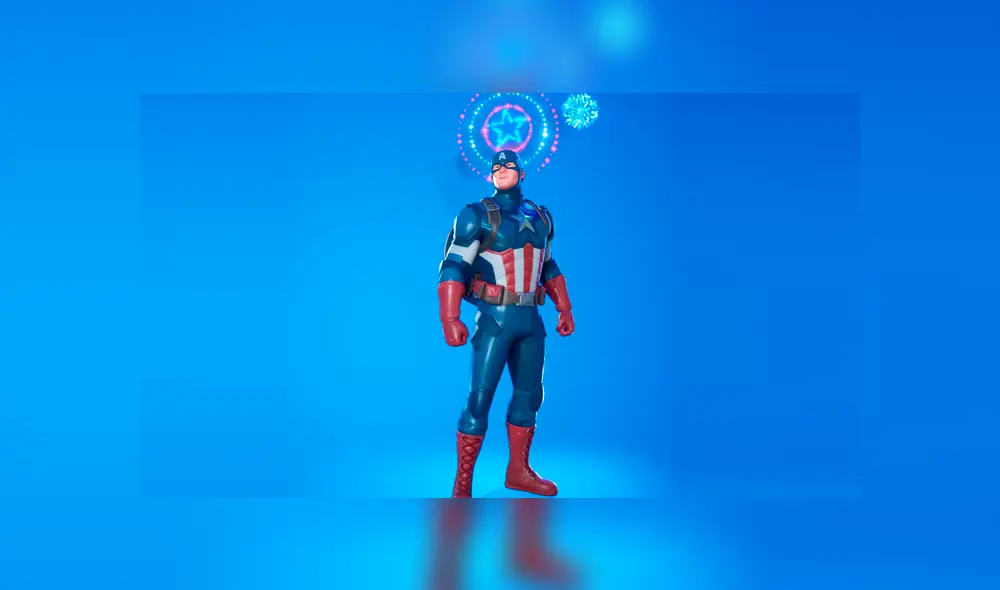 Así lucirá el Capitán América en el Battle Royale. Foto: Fortnite.