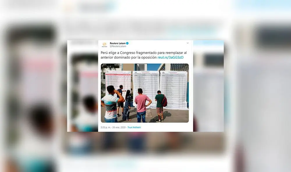 Así informa la prensa extranjera sobre Elecciones Congresales en Perú. Foto: Captura.