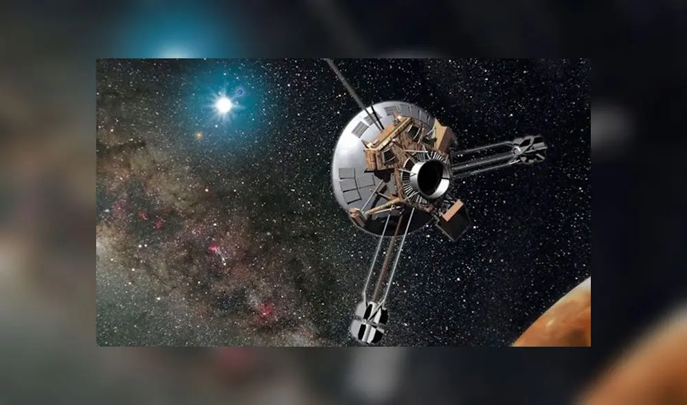 La sonda Pioneer fue lanzada en 1972 para estudiar Júpiter. Ahora está saliendo de nuestro sistema solar. Imagen: NASA. La sonda Pioneer fue lanzada en 1972 para estudiar Júpiter. Ahora está saliendo de nuestro sistema solar. Imagen: NASA.