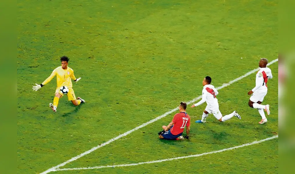 Milagroso. ‘San Pedro’ se corona con el mano a mano ante un frustrado Eduardo Vargas.