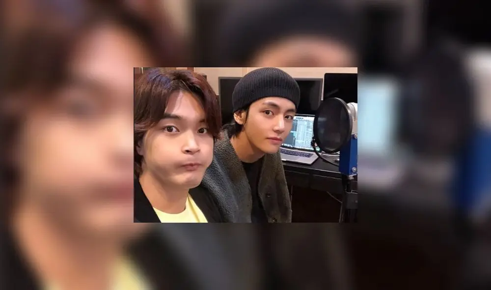 Tehyung y NIve. Cantante y compositor compartió foto al lado del idol K-pop.
