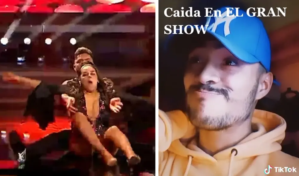George Neyra era bailarín de "El gran show" de Gisela Valcárcel. Foto: Composición de La República/Tik Tok/América TV