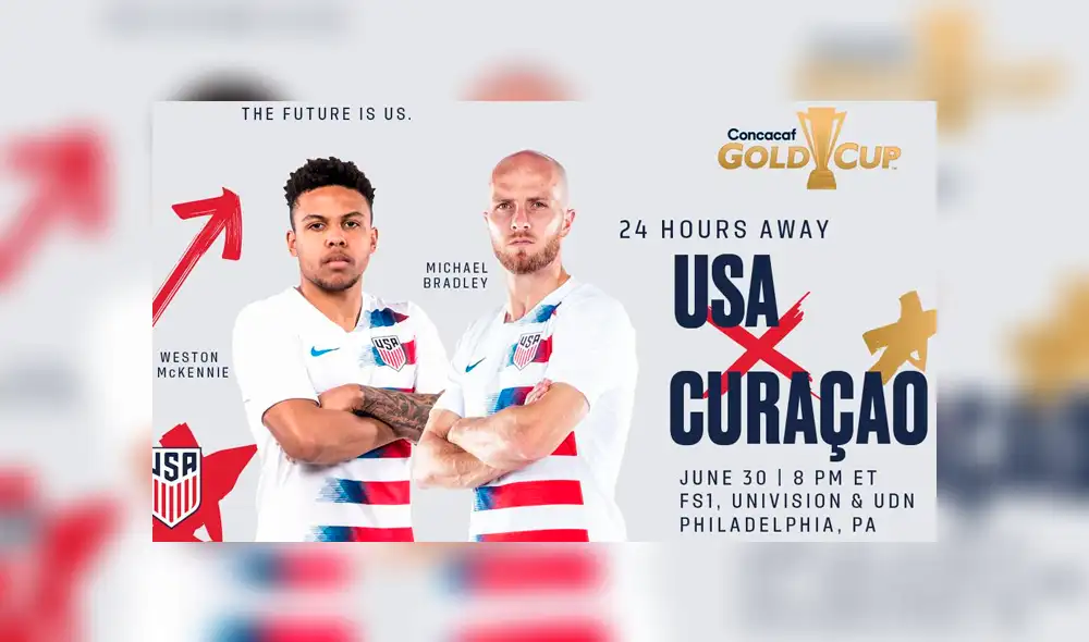 EE.UU. vs Curazao por los cuartos de final de la Copa de Oro 2019. Foto: Twitter selección EE.UU. EE.UU. vs Curazao por los cuartos de final de la Copa de Oro 2019. Foto: Twitter selección EE.UU.