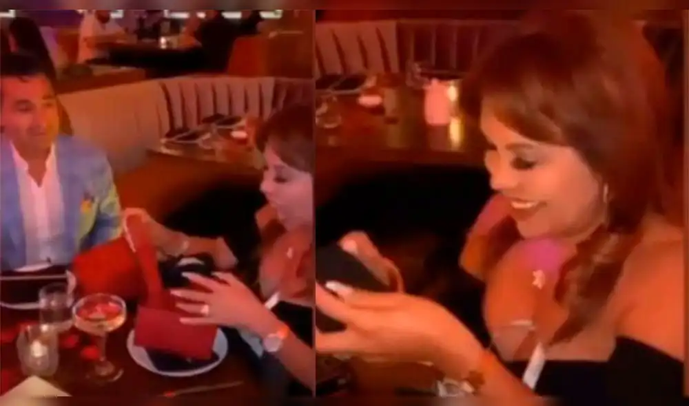 Magaly Medina recibe regalo de ensueño como obsequio por San Valentín. Foto: Capturas.