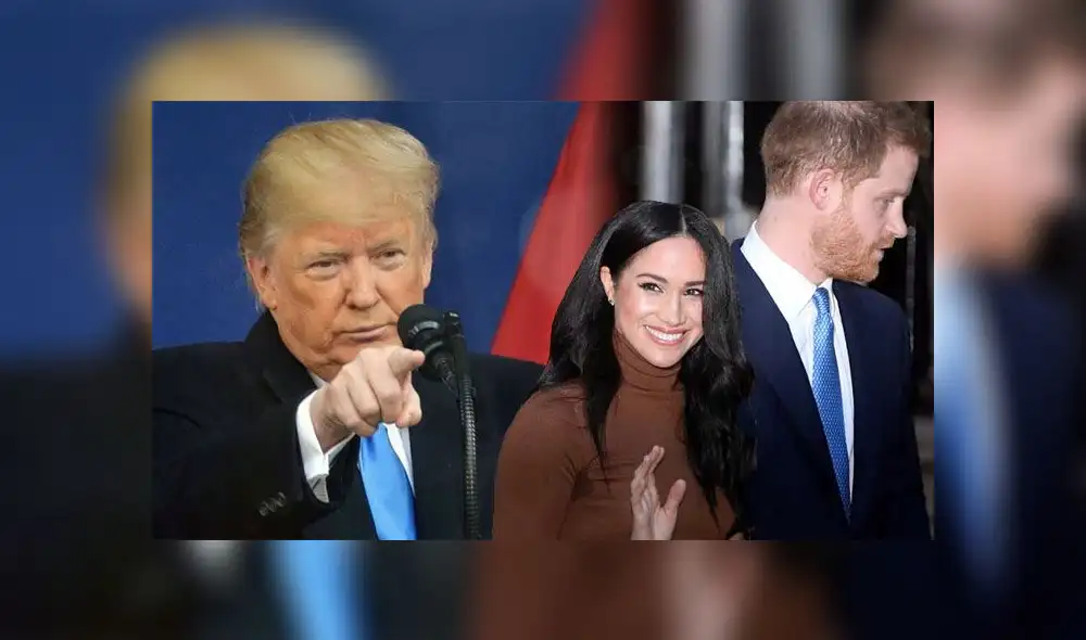 Trump se refirió al cisma mediático que atraviesa la Casa Real británica. Foto: Composición LR