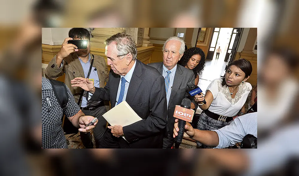 En libertad. José Graña y Hernando Graña se acogieron a la colaboración eficaz ante el pedido de prisión preventiva. Créditos: Javier Quispe