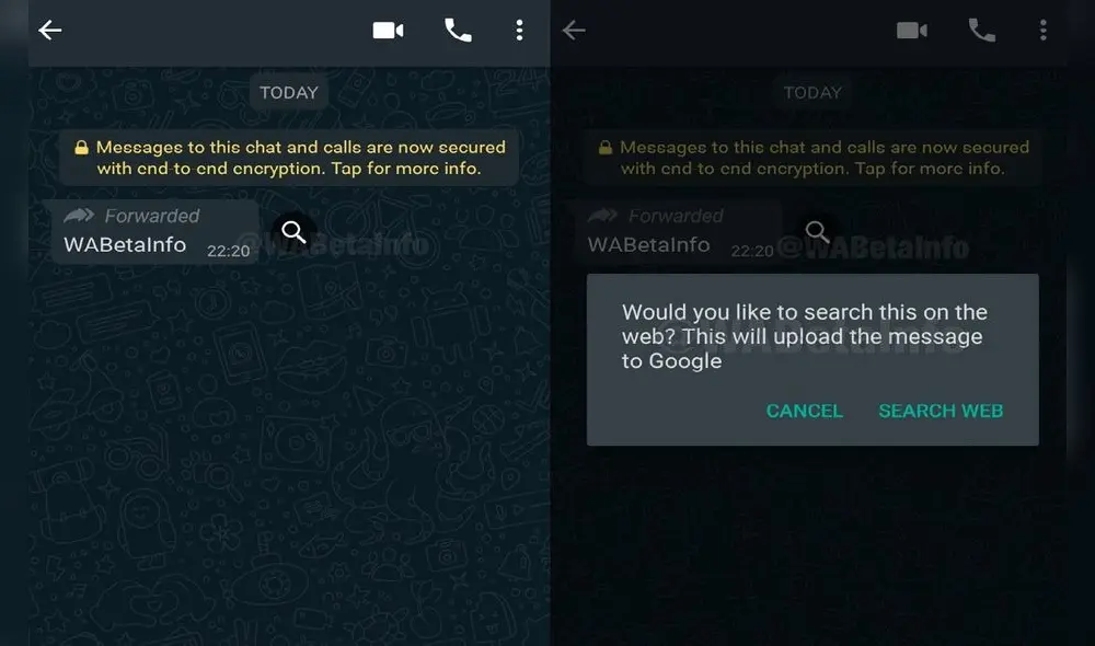 WhatsApp activa botón contra las fake news. WhatsApp activa botón contra las fake news.