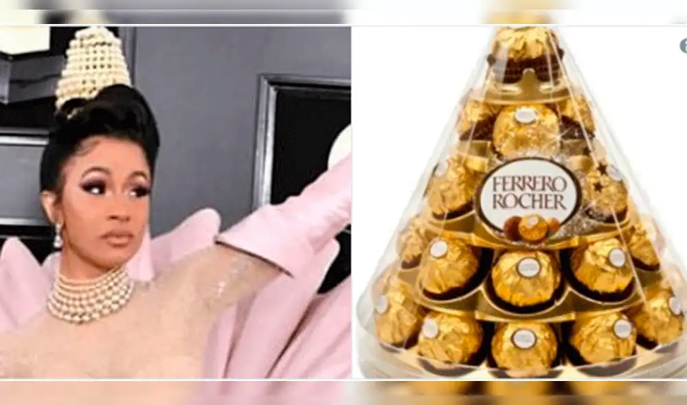 Cardi B es viral en redes por el vestido que usó en los Grammy 2019