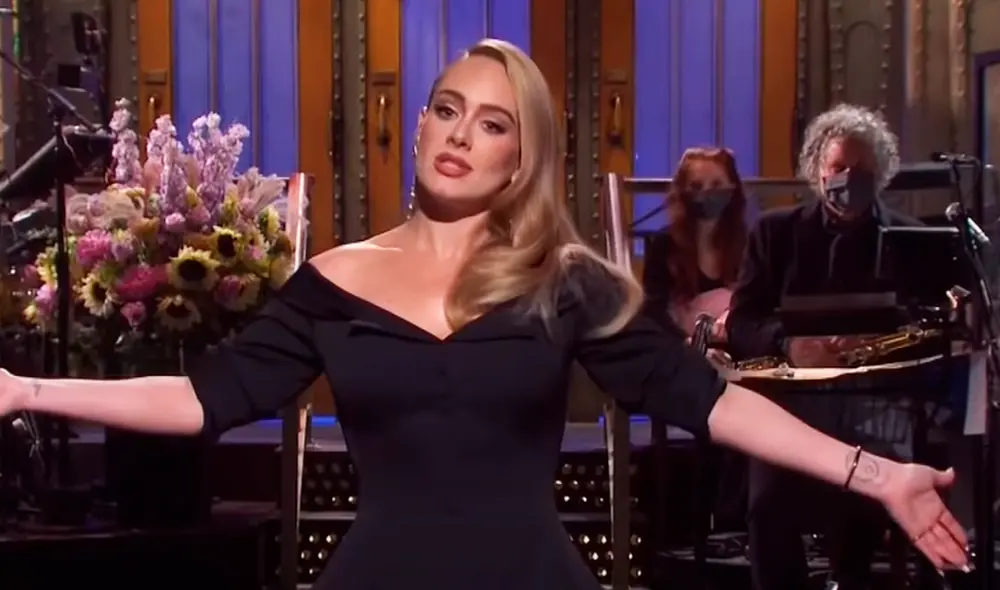 La cantante británica hizo un divertido sketch en el programa estadounidense. Foto: captura YouTube La cantante británica hizo un divertido sketch en el programa estadounidense. Foto: captura YouTube