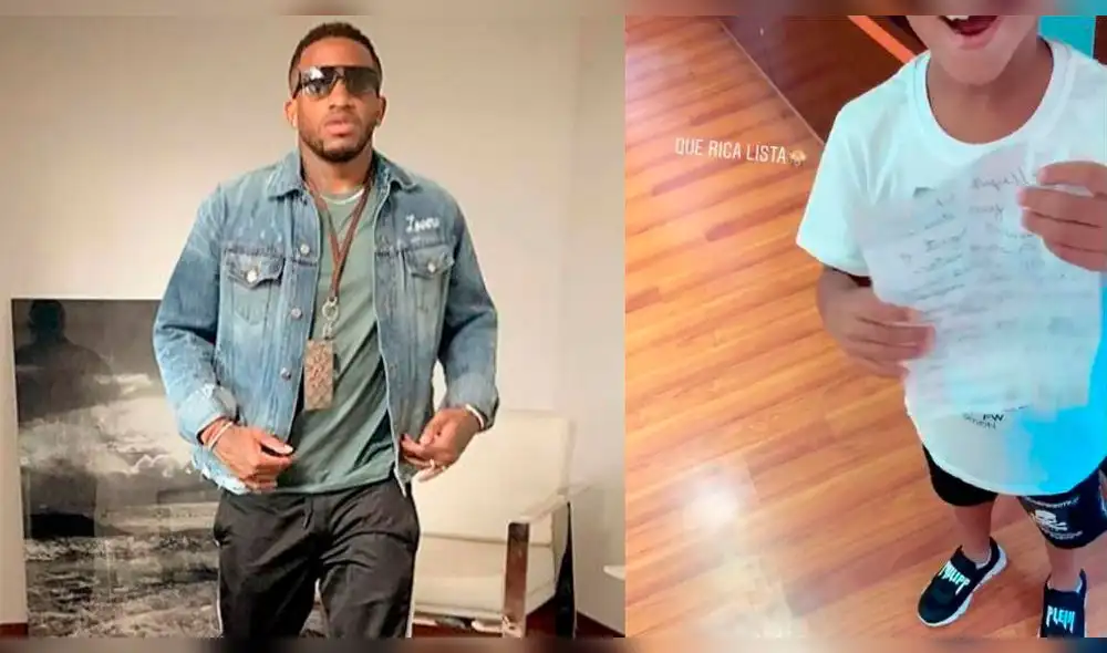 Jefferson Farfán quedó pasmado al ver la lista de regalos de su hijo [VIDEO]
