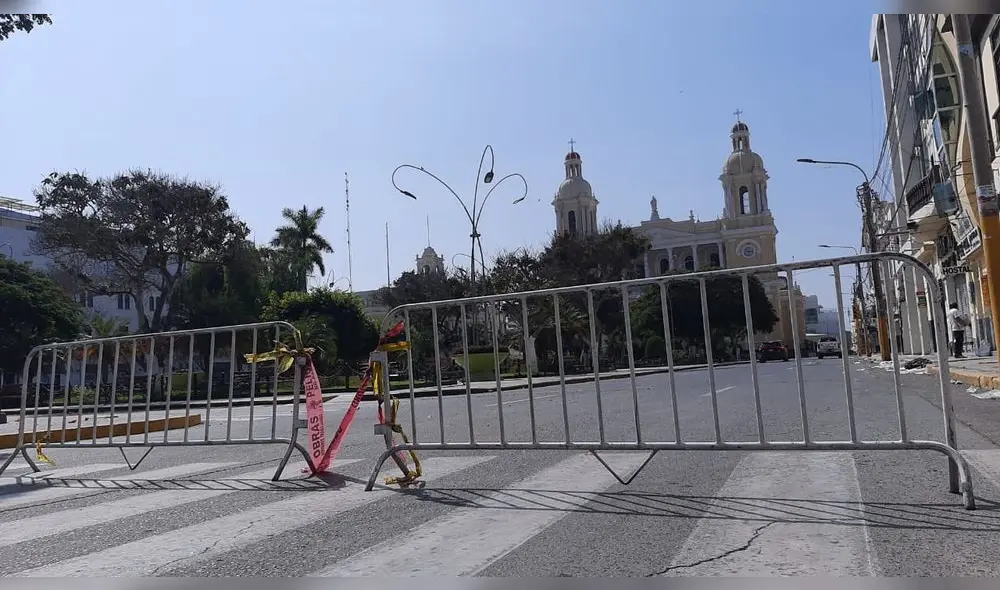 Parque de Chiclayo ha sido cercado. Luis Rodríguez (Cortesía) Parque de Chiclayo ha sido cercado. Luis Rodríguez (Cortesía)