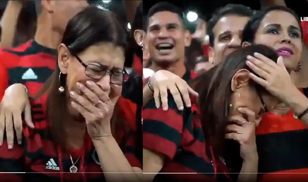 Hincha llora desconsoladamente por clasificación del Flamengo a la final de la Copa Libertadores