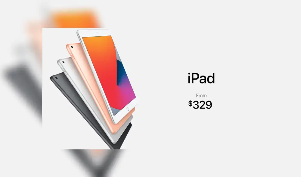 El nuevo iPad está disponible por 329 dólares. | Foto: Apple