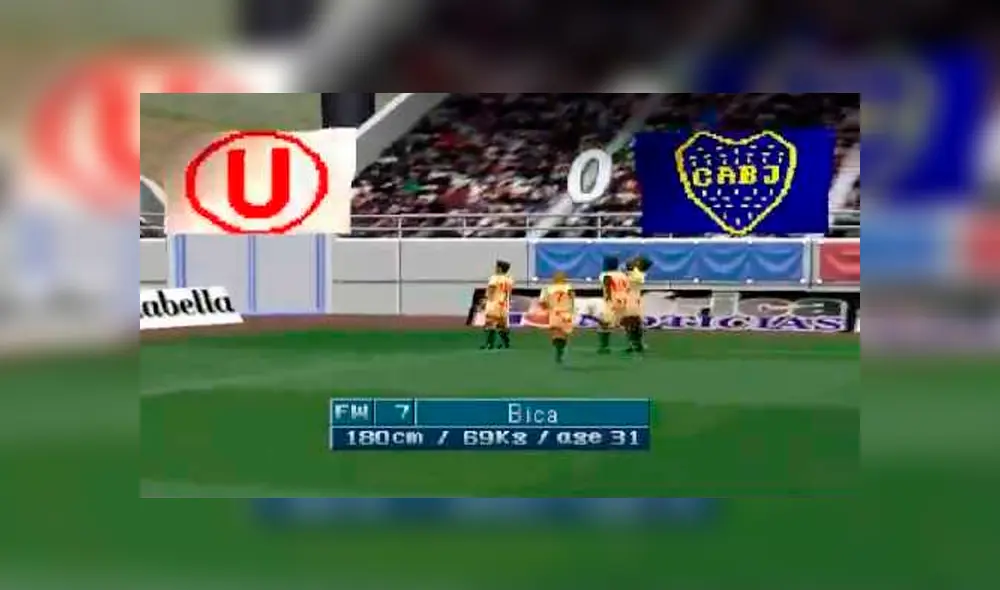 Desliza para ver cómo luce Fútbol Peruano Turbo, uno de los tantos 'mod' de Winning Eleven 3. Foto: Captura.