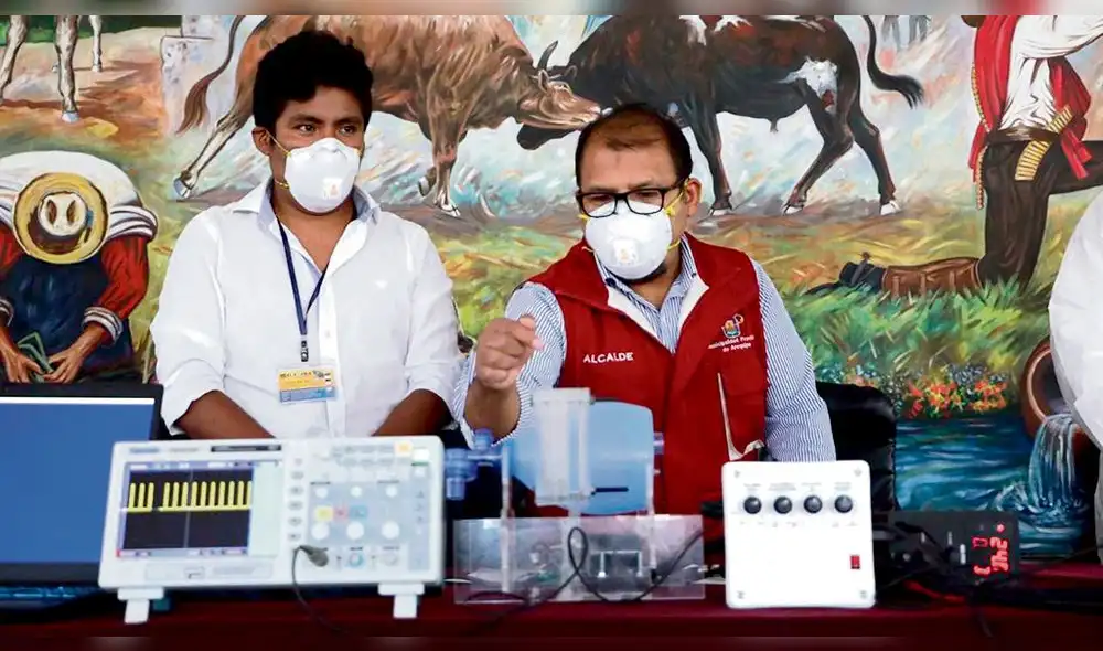 primer prototipo. De la unión de investigadores de tres universidades arequipeñas, salió este primer aparato que puede ayudar a pacientes graves con el virus.