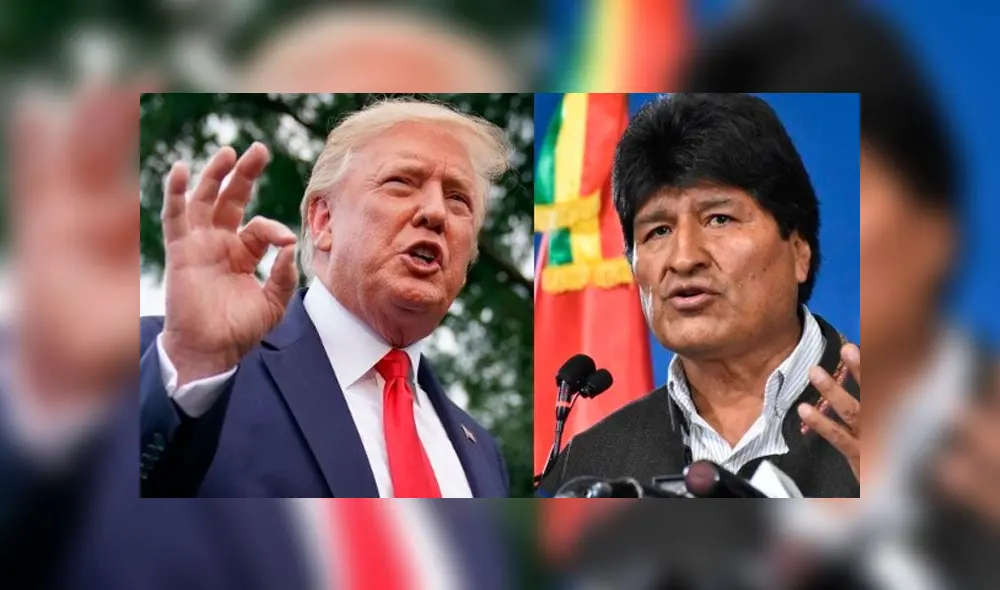 Donald Trump, presidente de los Estados Unidos y Evo Morales, expresidente de Bolivia. Foto: difusión. Donald Trump, presidente de los Estados Unidos y Evo Morales, expresidente de Bolivia. Foto: difusión.
