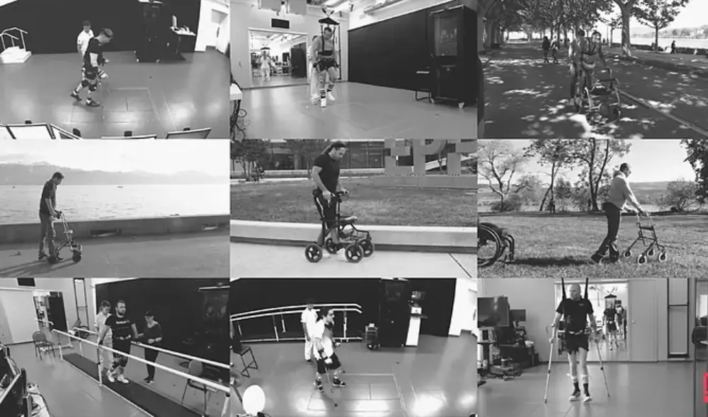 Los nueve pacientes del estudio recuperando su función motora Foto: Neurorestore Los nueve pacientes del estudio recuperando su función motora Foto: Neurorestore