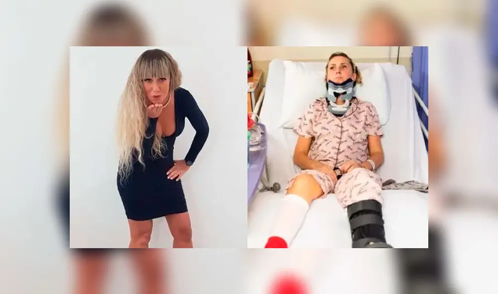 Mujer es aplastada por un sofá de tres plazas y termina con varios huesos rotos [FOTOS]