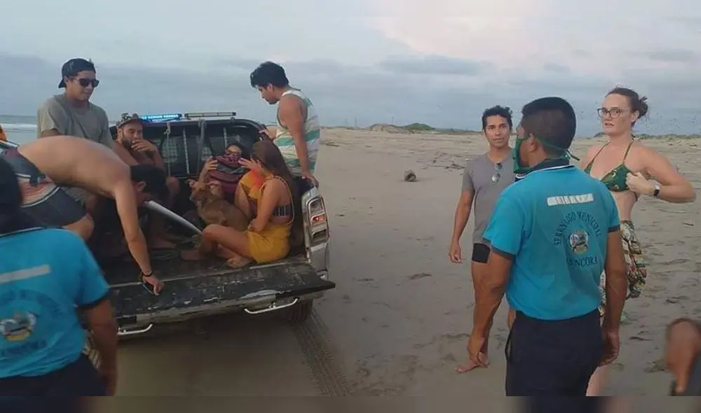 Piuranos disfrutaban de la playa de Máncora en pleno estado de emergencia.