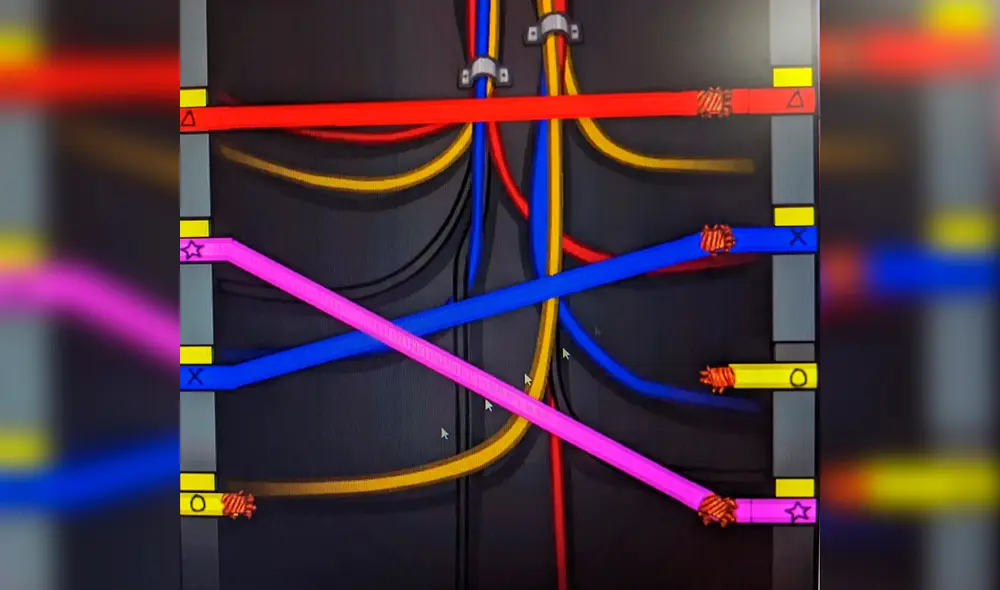 La tarea de los cables será más accesibles para que personas que tengan problemas en diferenciar colores puedan completarlas. Foto: Among Us La tarea de los cables será más accesibles para que personas que tengan problemas en diferenciar colores puedan completarlas. Foto: Among Us