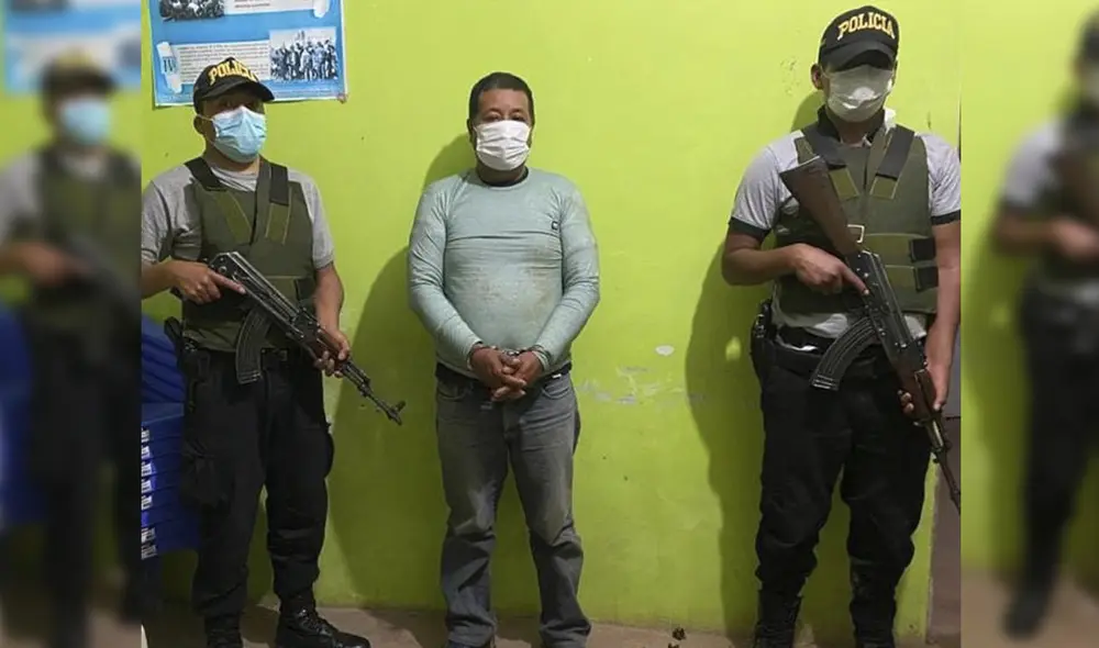 Celestino Calderón Ochoa, conocido como el 'Pablo Escobar de Sandia', fue detenido por la Policía Nacional, en Sandia. Foto: PNP Celestino Calderón Ochoa, conocido como el 'Pablo Escobar de Sandia', fue detenido por la Policía Nacional, en Sandia. Foto: PNP