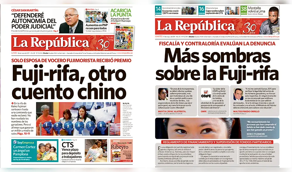 Reátegui reveló que Keiko Fujimori y su cúpula fabricaron fuji-rifa de S/ 2 mllns
