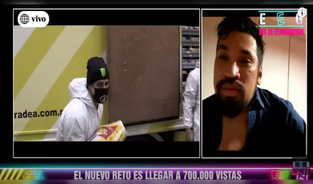 Esto es guerra dona camión lleno de alimentos para cocina del pueblo de Aldo Miyashiro en AAHH de San Juan de Miraflores Esto es guerra dona camión lleno de alimentos para cocina del pueblo de Aldo Miyashiro en AAHH de San Juan de Miraflores