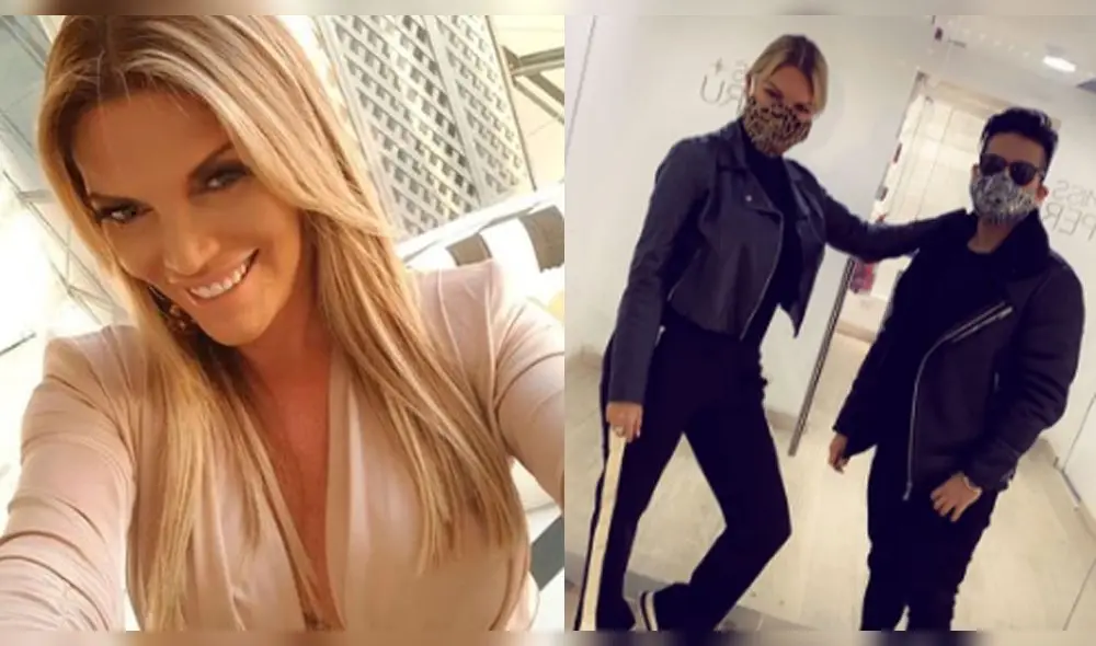 Jessica Newton presume la buena relación que tiene con su yerno Deyvis Orosco. Fotos: Instagram